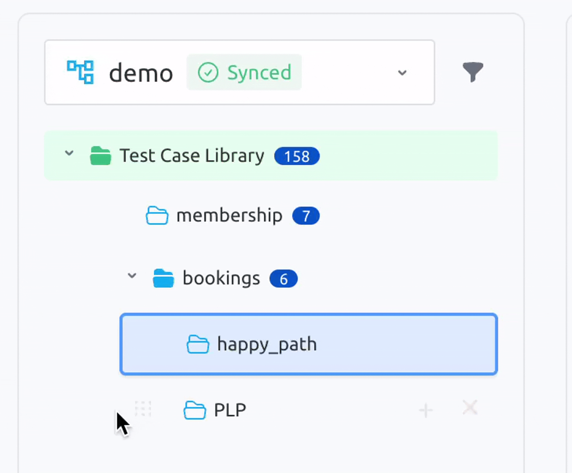 Manage Directory View of Test Case - reorder dir.gif
