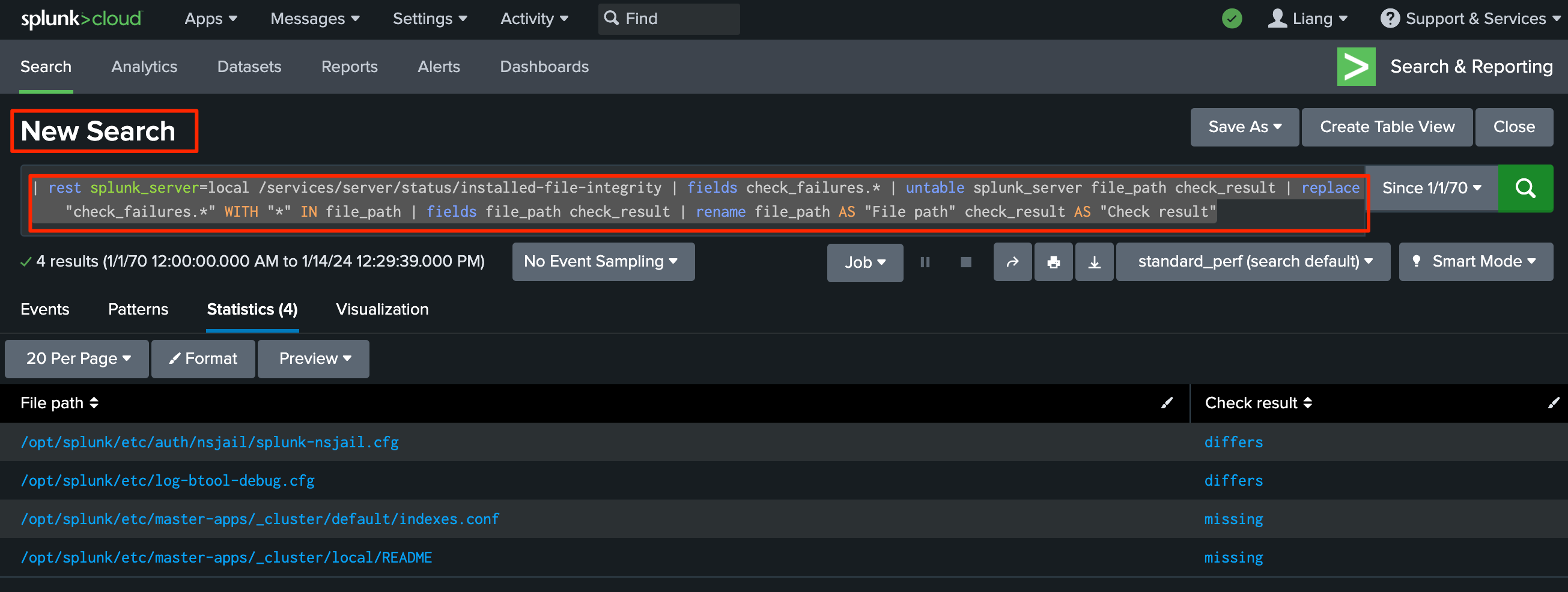 Splunk Query