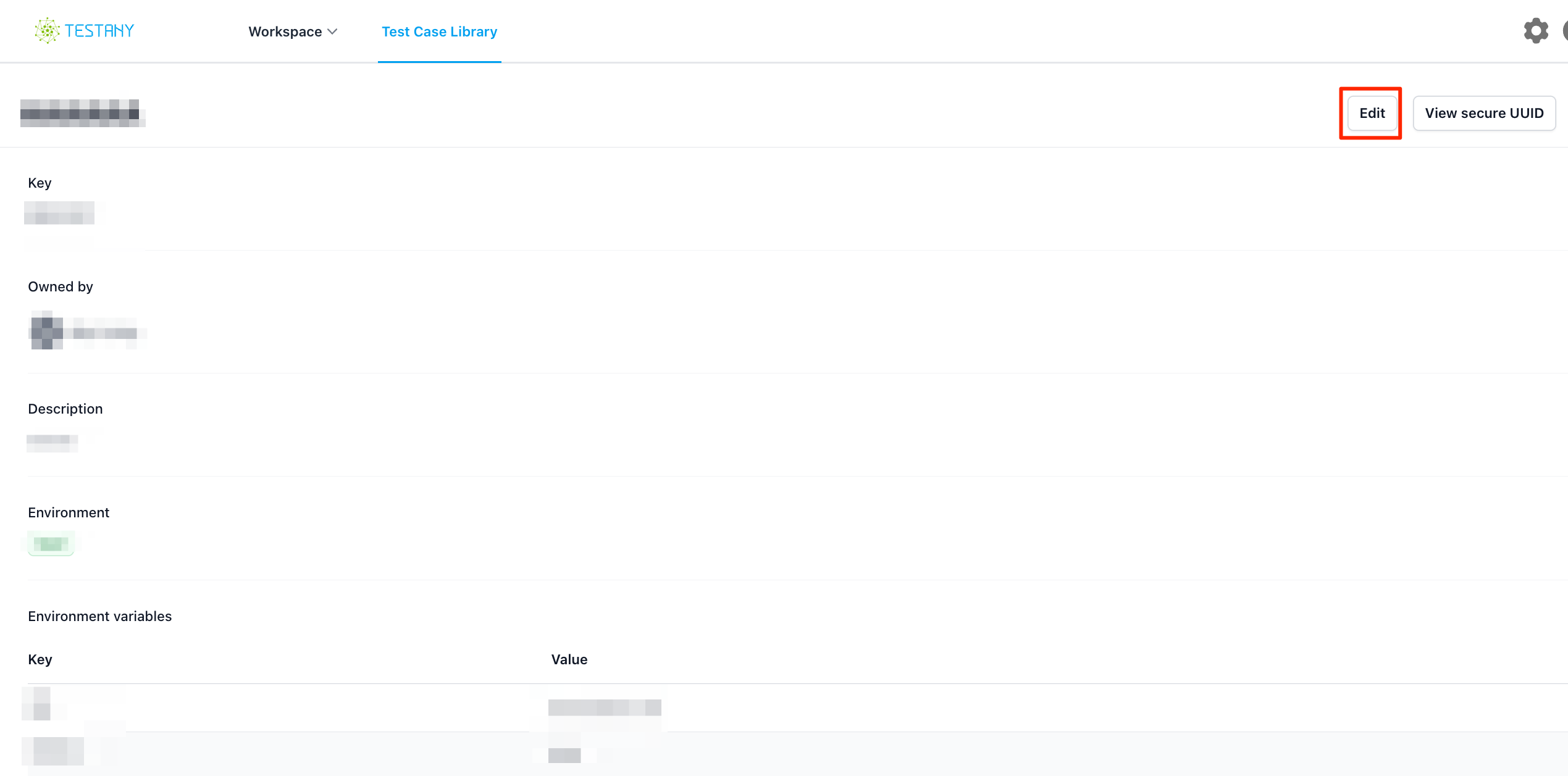 Protect the credentials used in testing - Testany Documentation