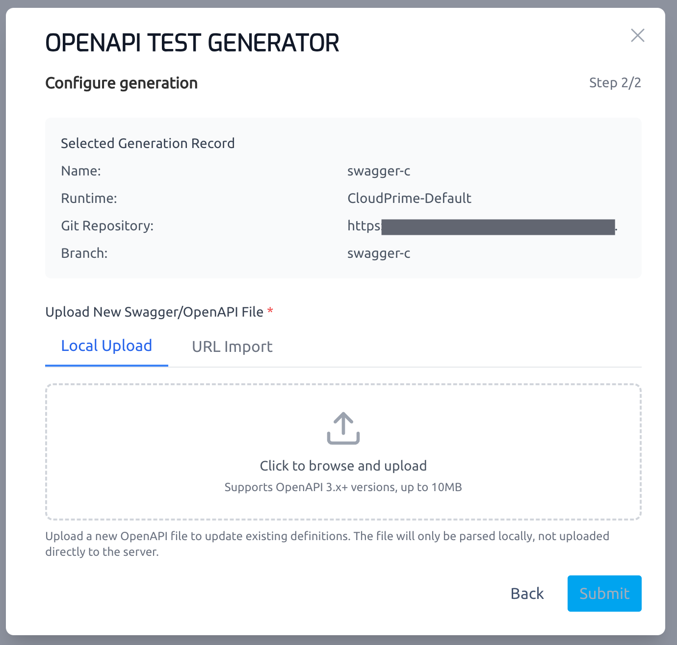 Generating Test Scripts by OpenAPI Test Generator - Testany Documentation